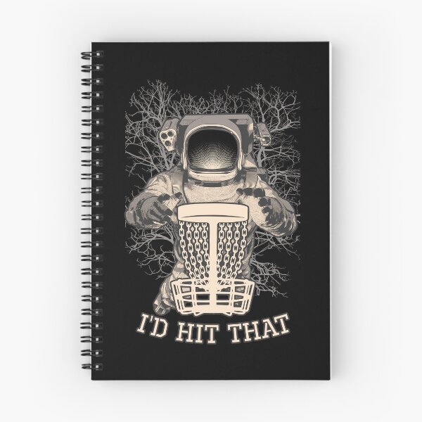 Item preview, I'd Hit That Funny Disc Golf Vintage Astronaut Trees Basket designed and sold by GrandeDuc.