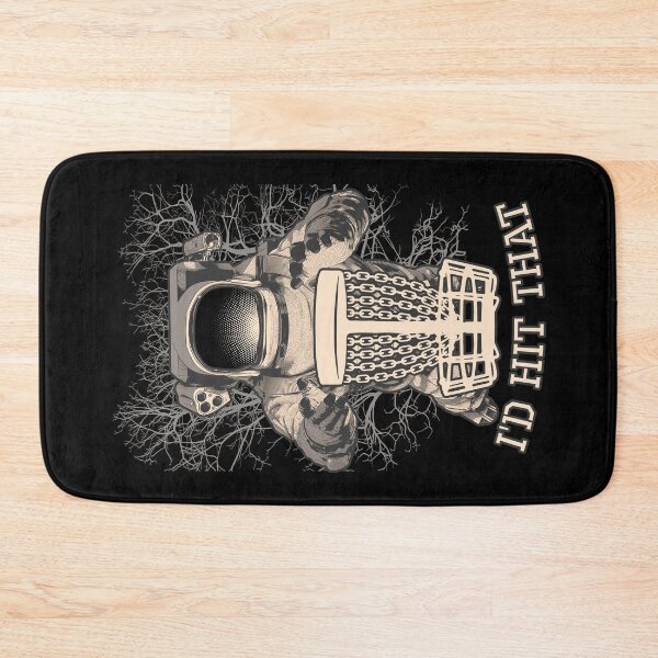 Item preview, I'd Hit That Funny Disc Golf Vintage Astronaut Trees Basket designed and sold by GrandeDuc.