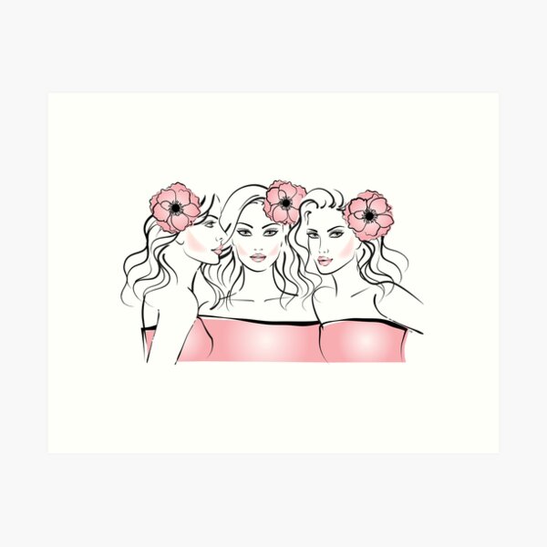 Beautiful friends Art Print