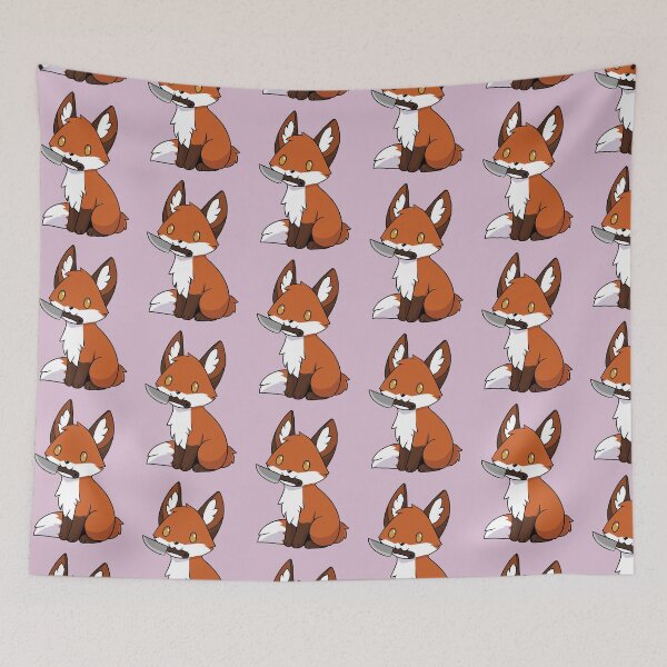 Item preview, Fox with a knife designed and sold by storm-fox-art.