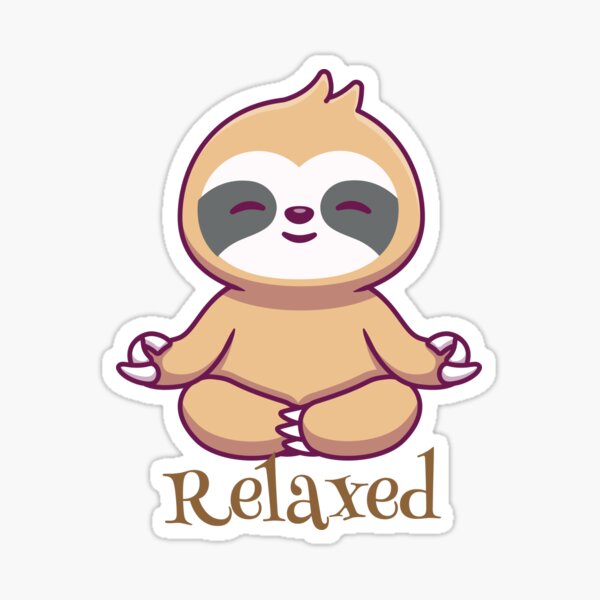 "Advice from a sloth" Sticker for Sale by kouto | Redbubble