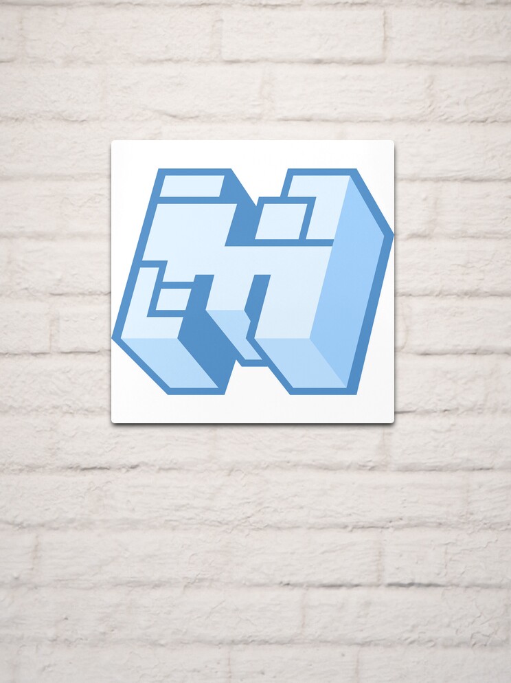 Minecraft Logo with no outline Photographic Print for Sale by jamcaYT