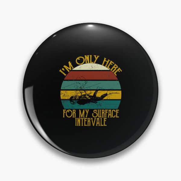 Item preview, Retro Vintage I'm Only Here For My Surface Interval Scuba designed and sold by Zaidan16.