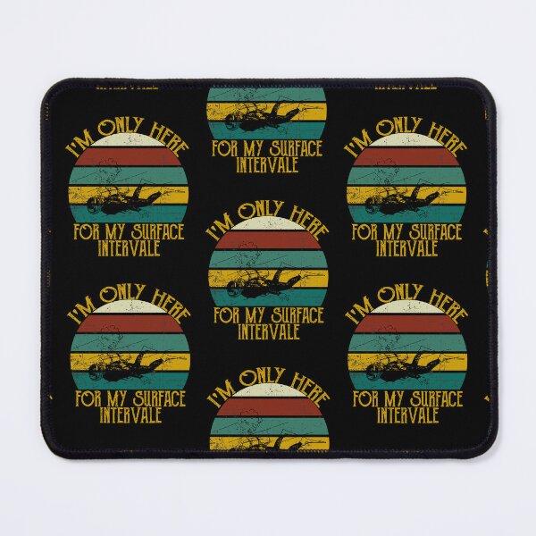 Item preview, Retro Vintage I'm Only Here For My Surface Interval Scuba designed and sold by Zaidan16.
