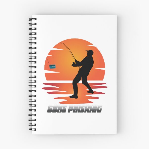 Item preview, Gone Phishing - Sunset - Grey designed and sold by clubtee.