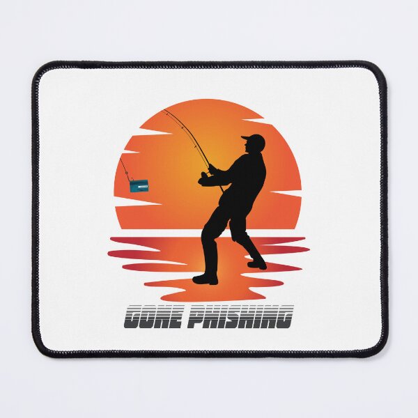 Item preview, Gone Phishing - Sunset - Grey designed and sold by clubtee.