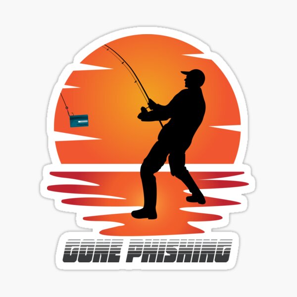 Item preview, Gone Phishing - Sunset - Grey designed and sold by clubtee.