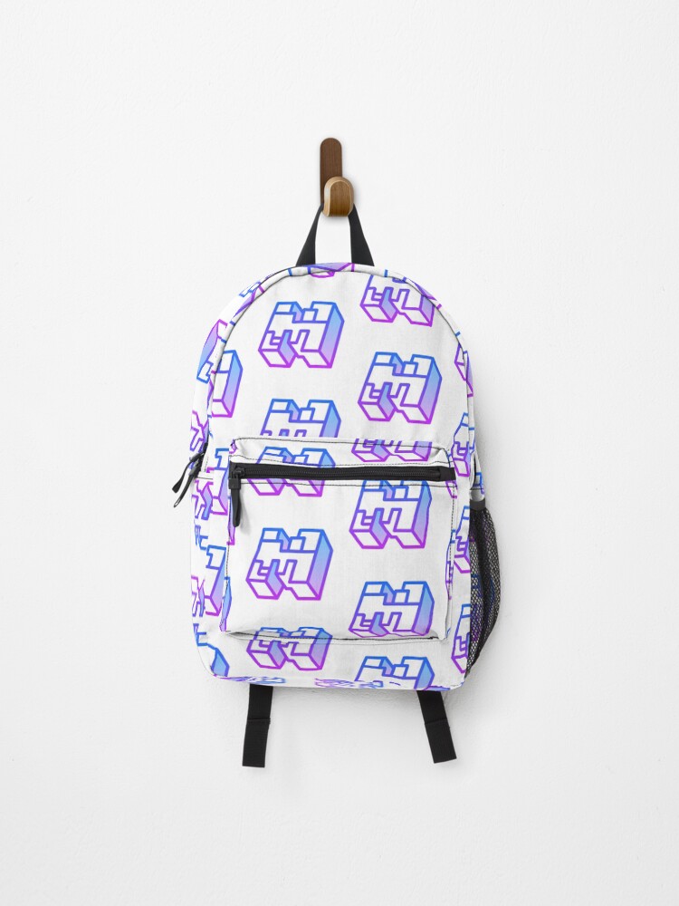 Thumbnail 1 of 3, Backpack, Minecraft Logo Gradient designed and sold by jamcaYT.