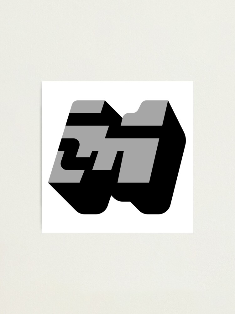 Minecraft Logo with no outline Photographic Print for Sale by jamcaYT