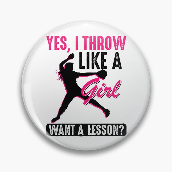 Item preview, Yes I Throw Like A Girl  Cool Pitchers Funny Softball Gift designed and sold by MichelSorour.