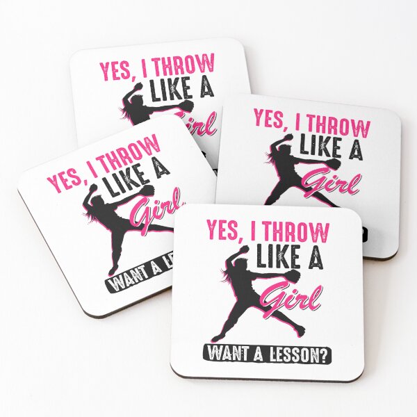 Item preview, Yes I Throw Like A Girl  Cool Pitchers Funny Softball Gift designed and sold by MichelSorour.