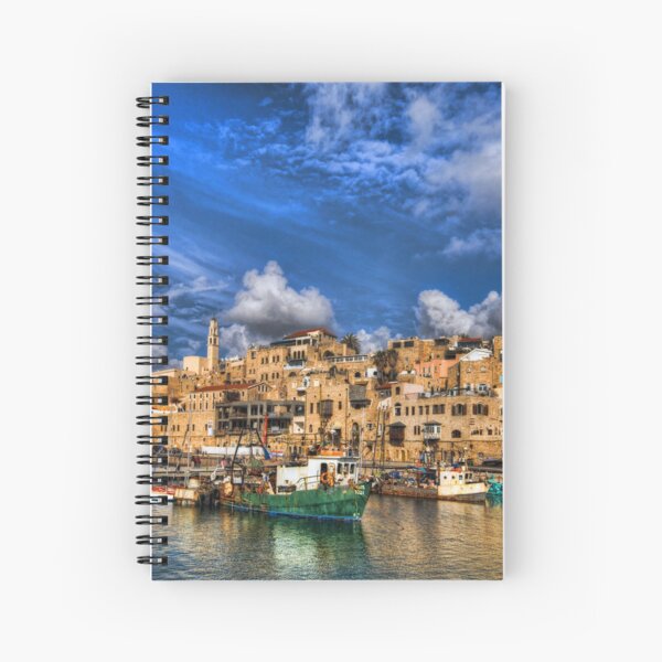The old port, Jaffa Spiral Notebook