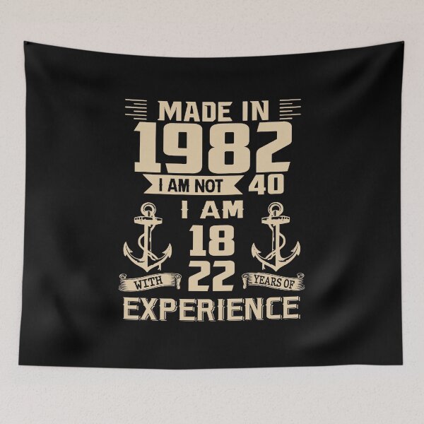 Item preview, Anchor Made In 1982 40th Birthday 40 Years Old designed and sold by AperAmyiah.