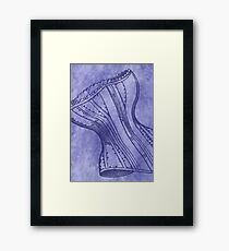 Purple Corset Framed Print