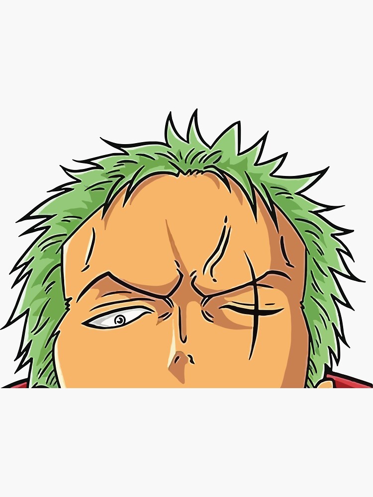 Roronoa Zoro Peeker Sticker For Sale By Kaydenlee Redbubble