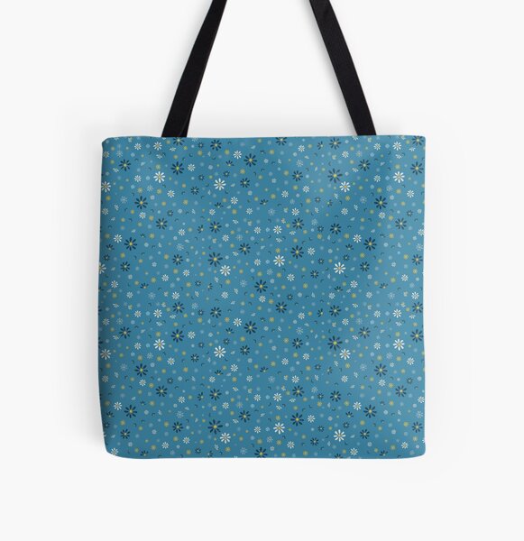 Vista previa del artículo con la obra «floral azul», diseñado y vendido por amtheodesings.