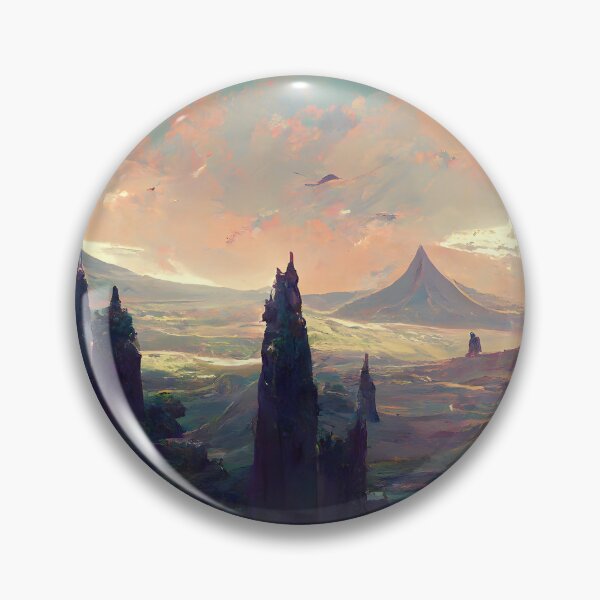 Item preview, Colorful mountainscape designed and sold by Foodcolored.