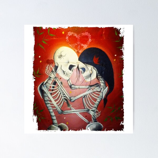 Item preview, Love During the Day of the Dead designed and sold by hickhopshop.