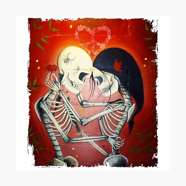 Item preview, Love During the Day of the Dead designed and sold by hickhopshop.