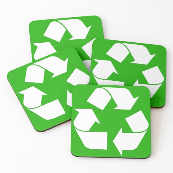 Artikelvorschau, Weiß Recycling-Symbol entworfen und verkauft von Symbolical.