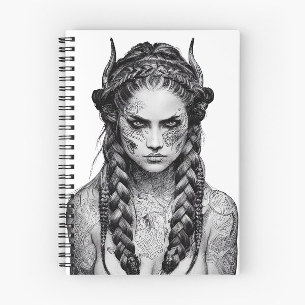 Item preview, Tattooed Viking - Valkyrie designed and sold by theunknownart.