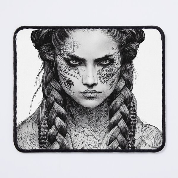 Item preview, Tattooed Viking - Valkyrie designed and sold by theunknownart.
