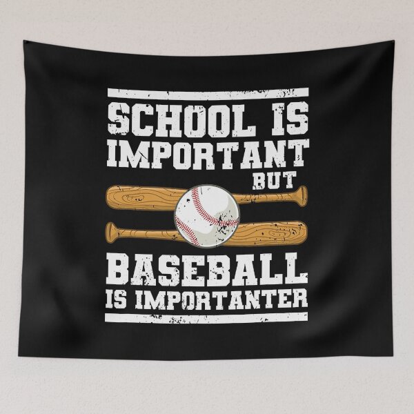 Item preview, School Is Important But Baseball Is Importanter Gift designed and sold by MichelSorour.