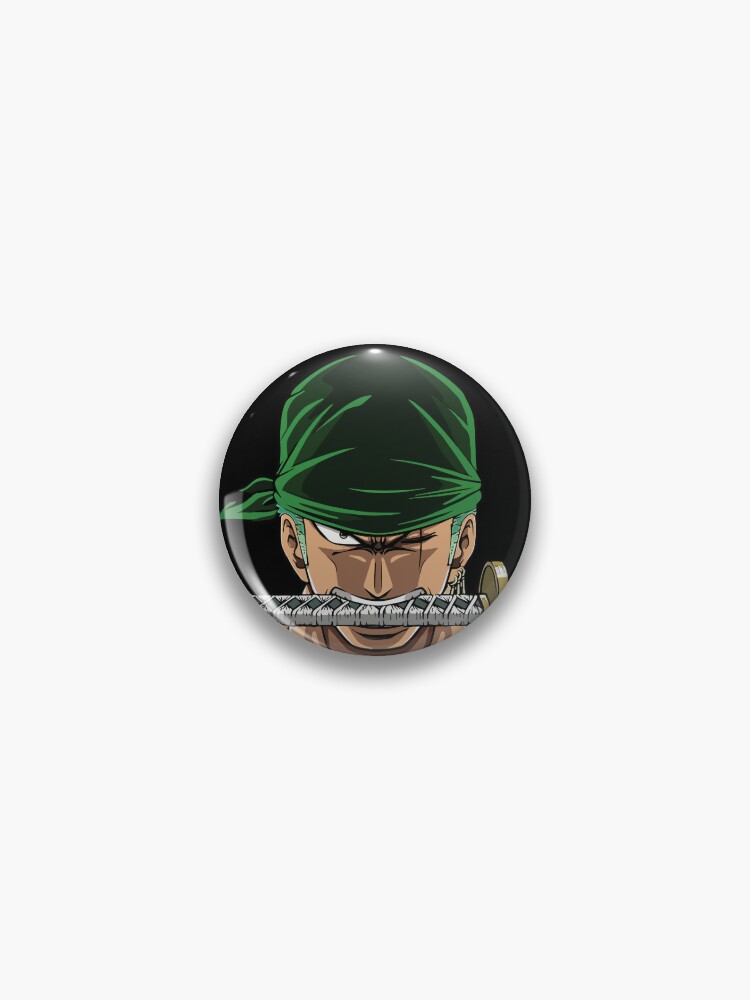 Badge for Sale avec l'œuvre « Roronoa Zoro One Piece Coup d'œil