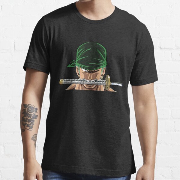 Zoro Smile Mask Wano - Cyan  Kids T-Shirt by RedaXis