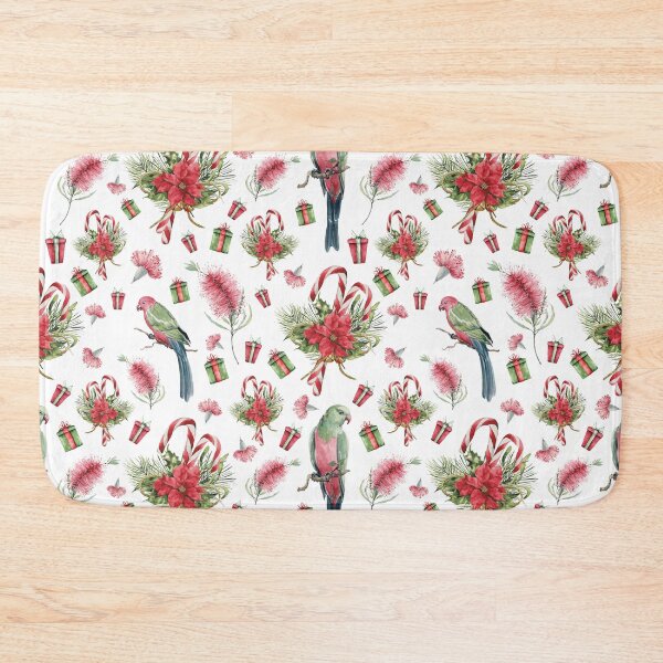 Item preview, Australian Native Birds and Flowers - A Christmas Print designed and sold by Annalee Beer.