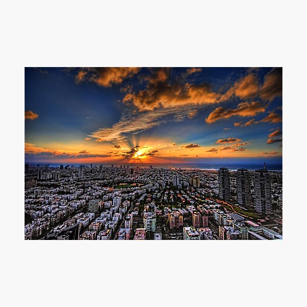 Tel Aviv, sunset time Photographic Print