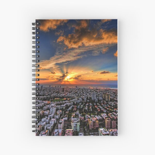 Tel Aviv, sunset time Spiral Notebook