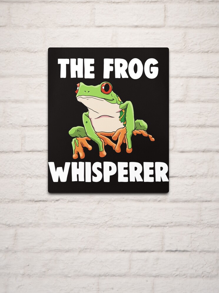 Frog Whisperer Funny Graph' Poster, picture, metal print, paint by