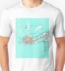 Vintage Map of Key West Florida (1962) Unisex T-Shirt