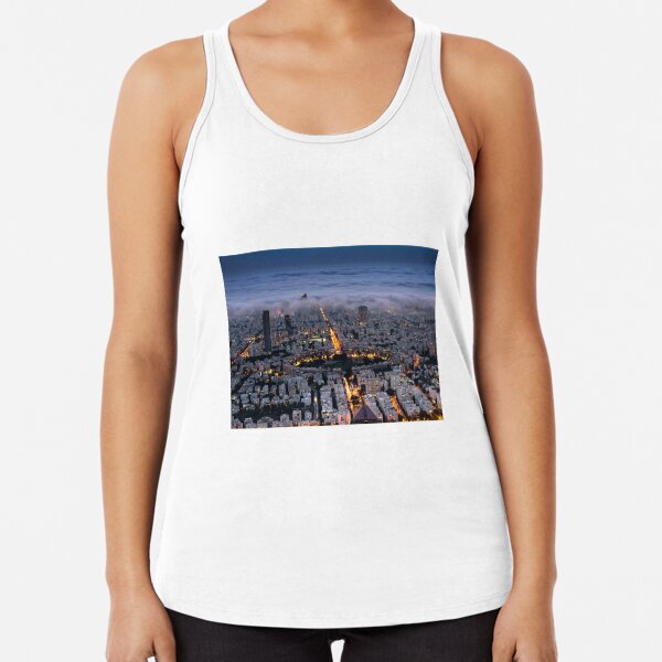Here comes the fog Racerback Tank Top