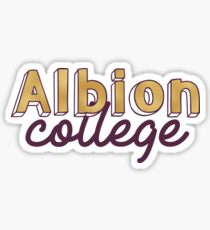 Albion College- Gold Sticker