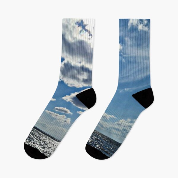 Item preview, ocean with blue sky and beautiful clouds. designed and sold by Shubatdesigns.