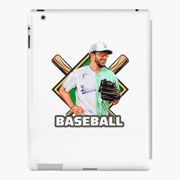 Bad Bunny in Los Angeles Baseball Jersey Sticker for Sale by OmoYolo