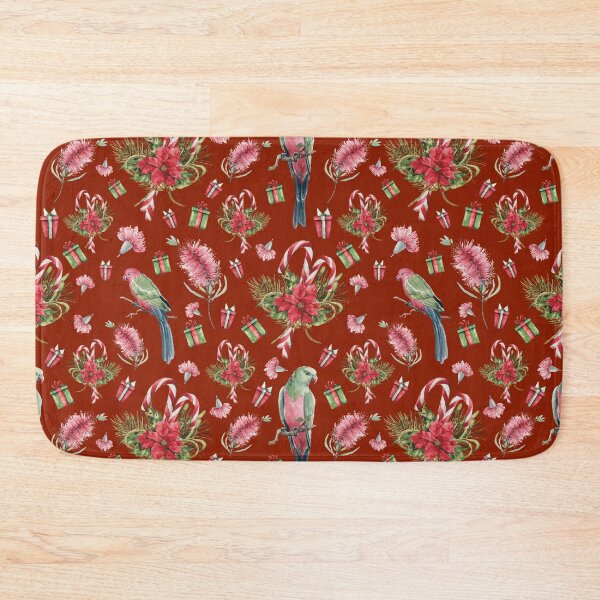 Item preview, Australian Native Birds and Flowers - A Christmas Print designed and sold by Annalee Beer.
