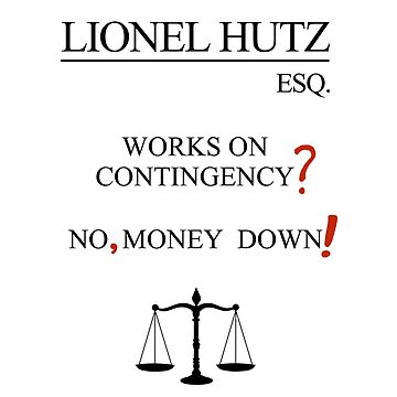 Artwork thumbnail, Lionel Hutz Card by Exposation