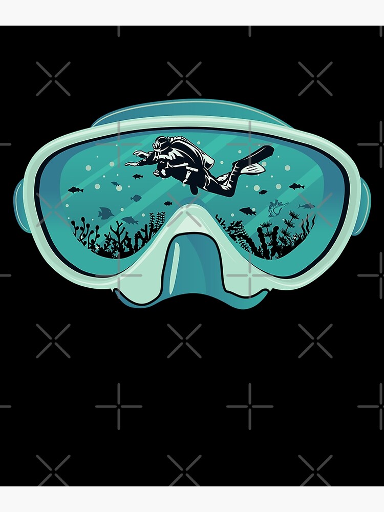 "Scuba Dive Diving Under Water Scuba Diver Funny Scuba Diving" Poster