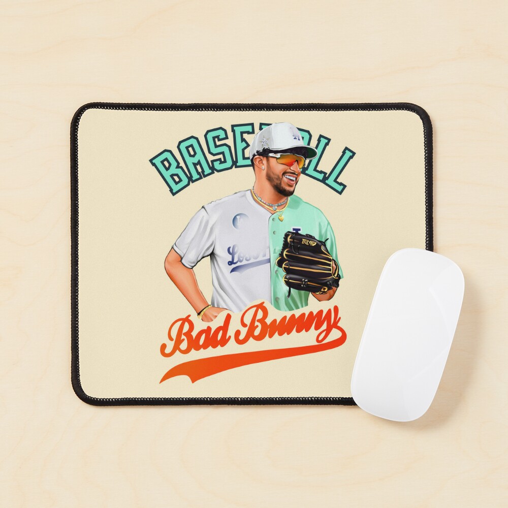 Bad Bunny in Los Angeles Baseball Jersey Poster for Sale by OmoYolo