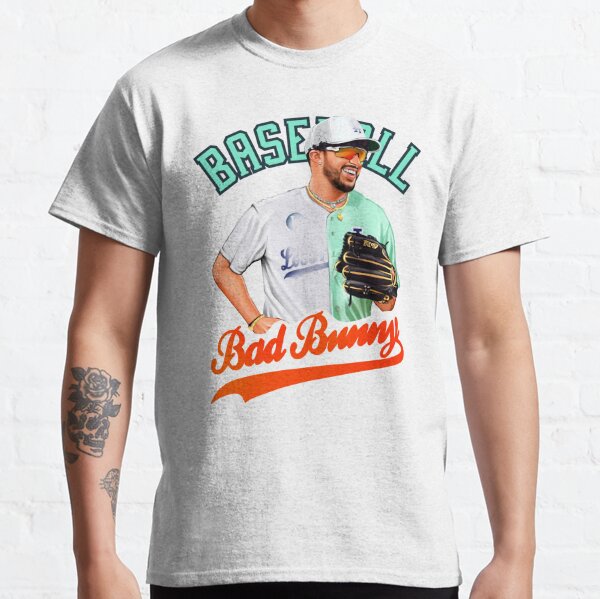 Bad Bunny in Los Angeles Baseball Jersey Sticker for Sale by ClosetHarper