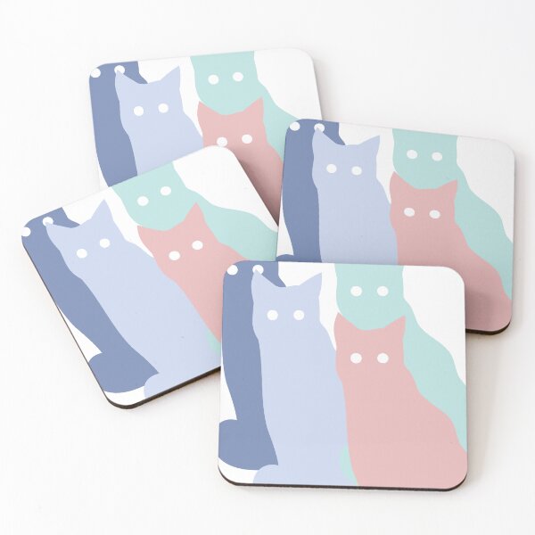 Item preview, pastel cats designed and sold by La boutique de Clémence.