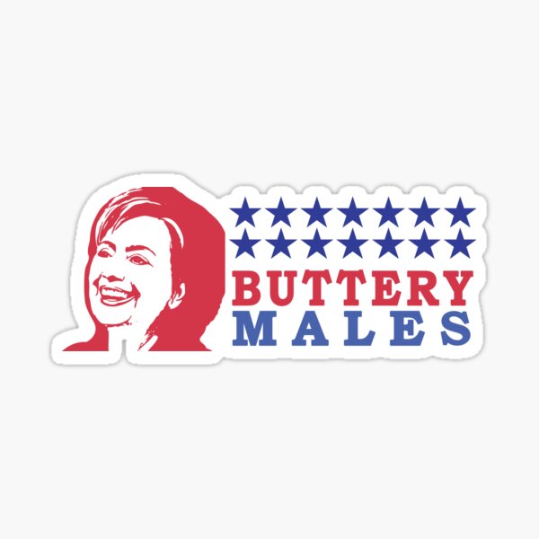 "Buttery Males" Sticker by christopper Redbubble