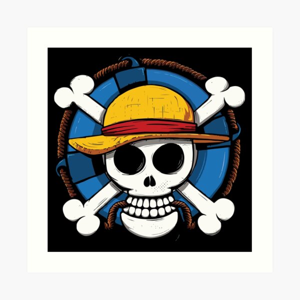"One Piece Straw Hat Pirates Logo" Art Print for Sale by KaydenLee Redbubble