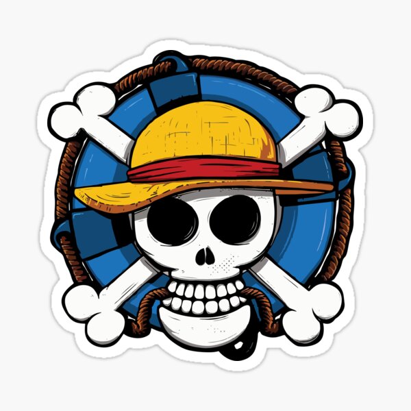 One Piece Straw Hat Pirates Logo Sticker for Sale by KaydenLee