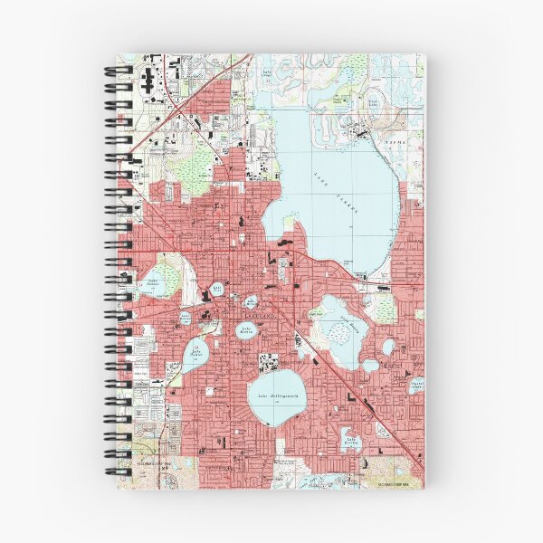 Item preview, Lakeland Florida Map (1994) designed and sold by BravuraMedia.