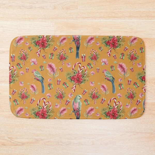 Item preview, Australian Native Birds and Flowers - A Christmas Print designed and sold by Annalee Beer.