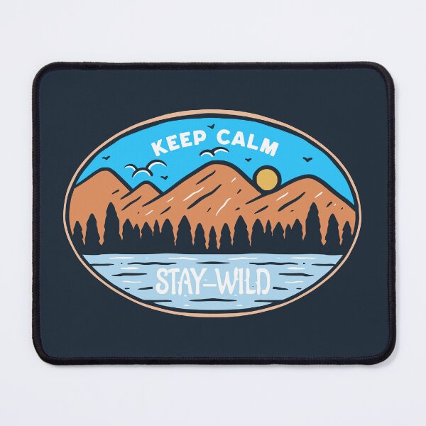 Item preview, Wild River Mountain Illustration designed and sold by rukurustudio.